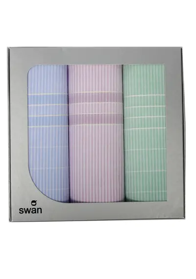 Swan 3 stuks Dames zakdoeken  Debby Swan 3 stuks Dames zakdoeken  Debby