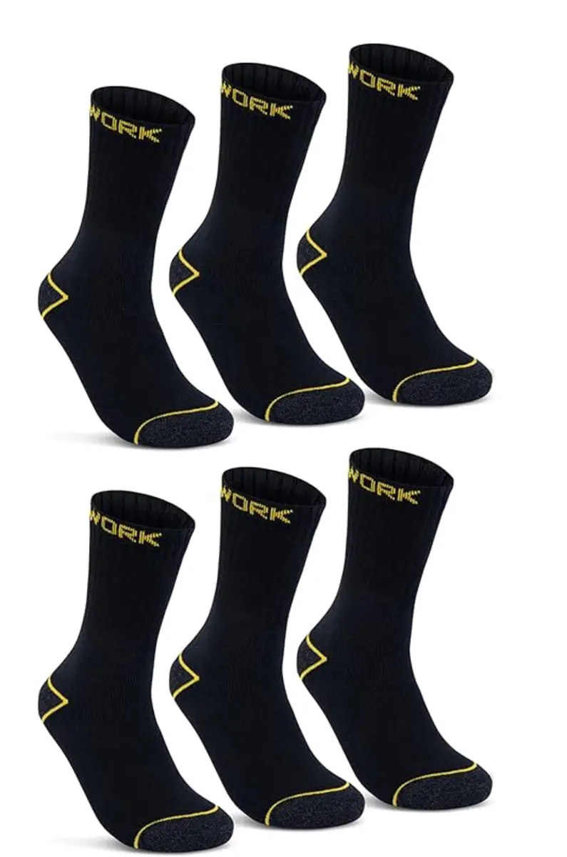 Primair 6-paar Werksokken heren - Worker - Goedkope katoenen werksokken met badstof zool - Multipack stevige sokken Primair 6-paar Werksokken heren - Worker - Goedkope katoenen werksokken met badstof zool - Multipack stevige sokken