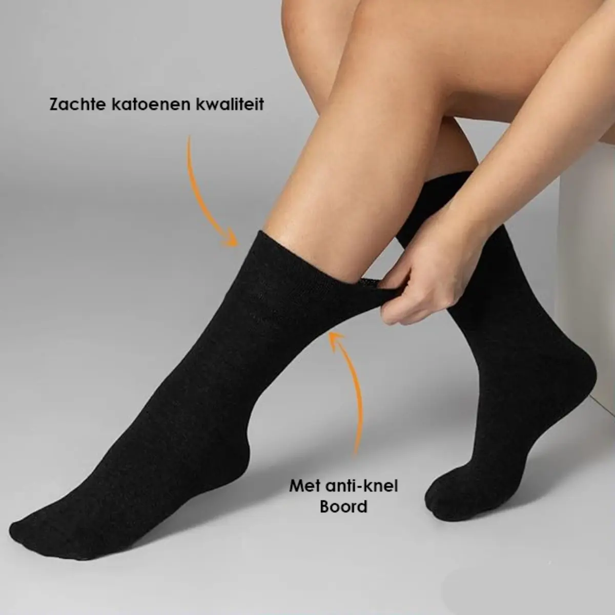 Primair 3-paar sokken - Anti knel boord - Diabetes sokken - Niet knellden sokken