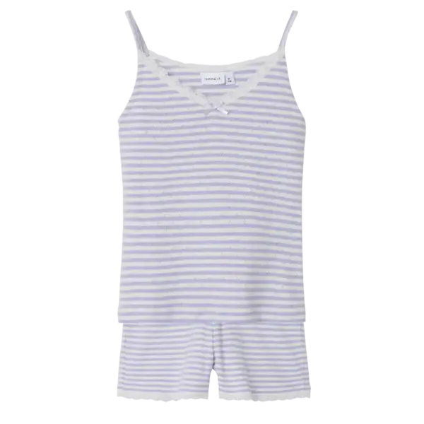 Name it meisjes pyjama set - Heirloom Lilac - Kinder shortama biologisch katoen Name it meisjes pyjama set - Heirloom Lilac - Kinder shortama biologisch katoen