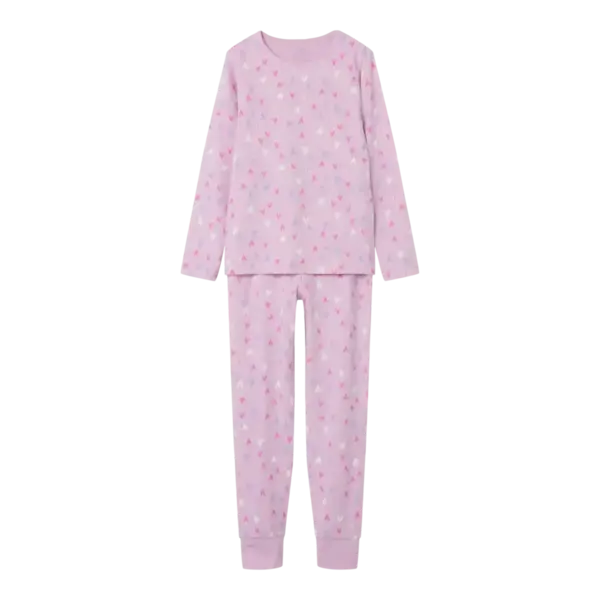 Name it roze meisjes pyjama - Pink Hearts - Katoenen pyjama