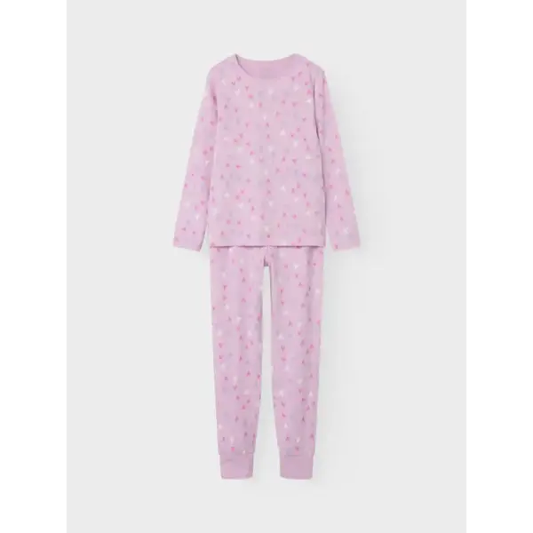 Name it roze meisjes pyjama - Pink Hearts - Katoenen pyjama
