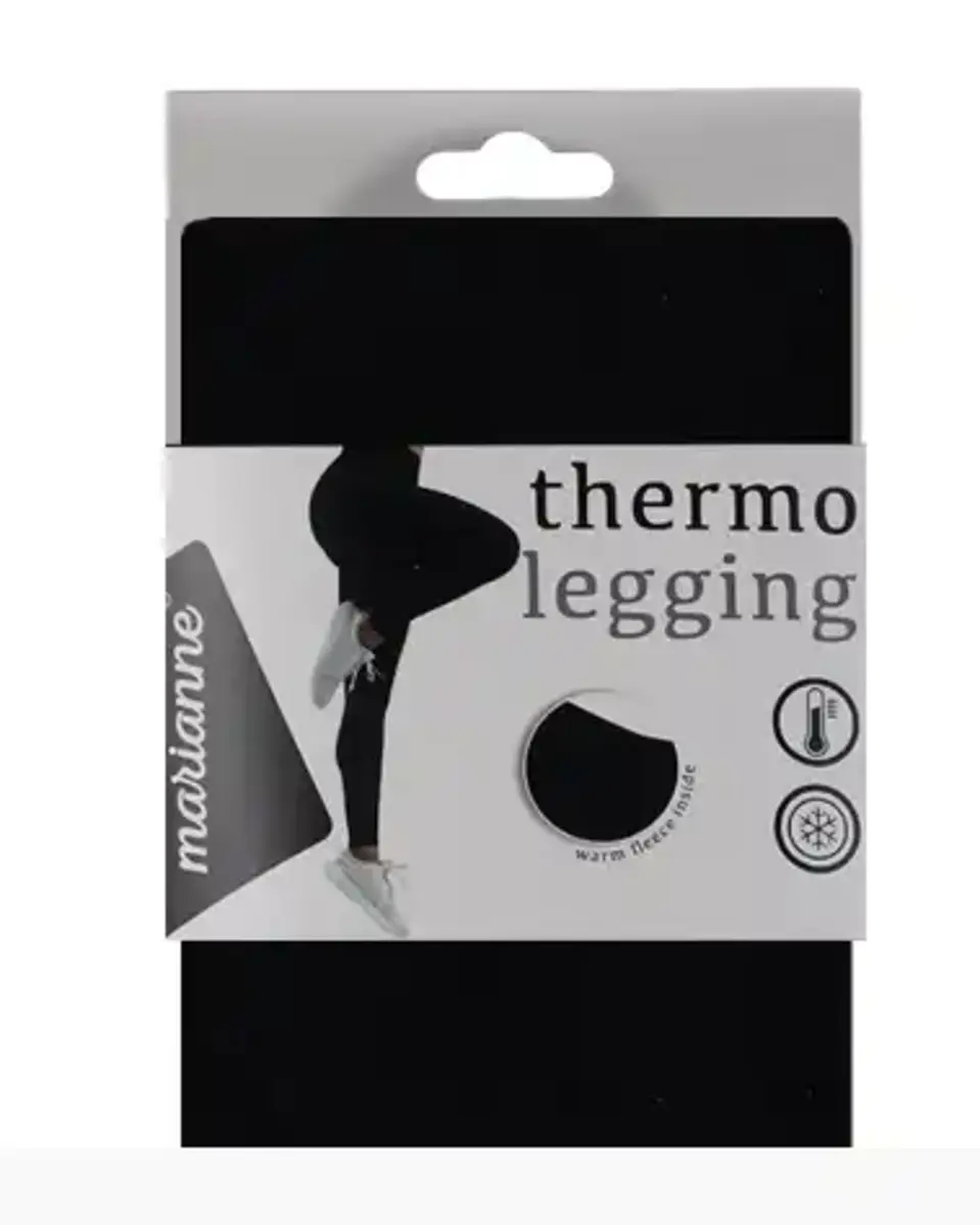 Marianne Thermo winter legging dames Fleece - Warme zwarte legging fleece - Thermo panty Marianne Thermo winter legging dames Fleece - Warme zwarte legging fleece - Thermo panty