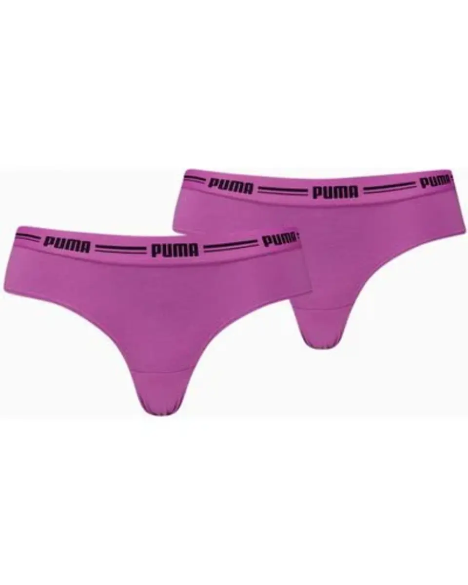 Puma 2-Pack dames brazilian slips - katoen/modal Puma 2-Pack dames brazilian slips - katoen/modal