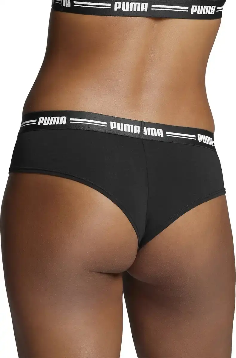 Puma 2-Pack dames brazilian slips - katoen/modal Puma 2-Pack dames brazilian slips - katoen/modal