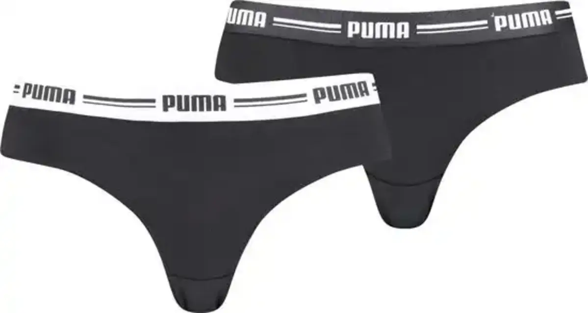 Puma 2-Pack dames brazilian slips - katoen/modal Puma 2-Pack dames brazilian slips - katoen/modal