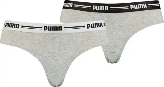 Puma 2-Pack dames brazilian slips - katoen/modal