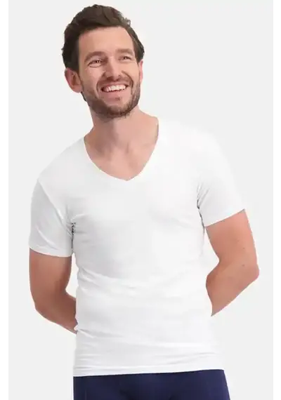 Bamboo Basics 2-pak heren T-shirts V-hals - slim fit - Vigo Bamboo Basics 2-pak heren T-shirts V-hals - slim fit - Vigo