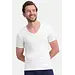 Bamboo Basics 2-pak heren T-shirts V-hals - slim fit - Vigo - Strakke Bamboe heren ondershirts - Wit