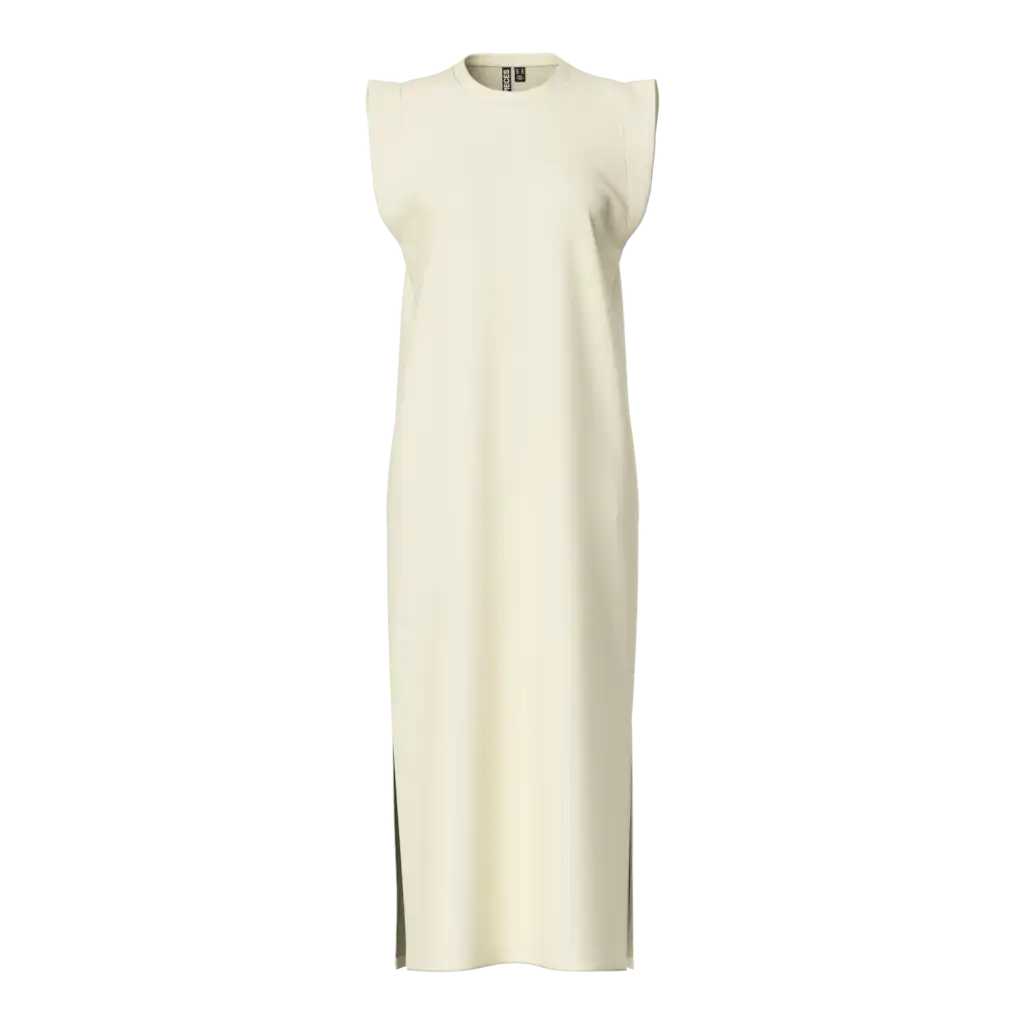 Pieces PCCHILLI Summer Sweat Dress - Loungewear Dress - Lang katoenen dames nachthemd