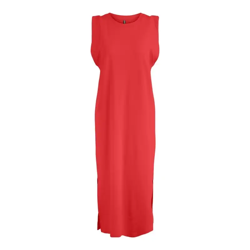 Pieces PCCHILLI Summer Sweat Dress - Loungewear Dress - Lang katoenen dames nachthemd