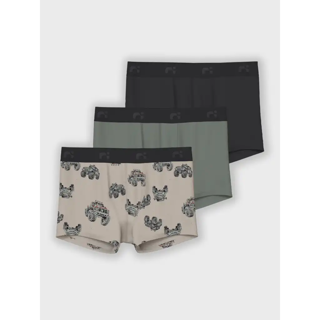Name-it 3-pak jongens boxershorts - ''Monster Truck'' - Katoenen jongens onderbroeken