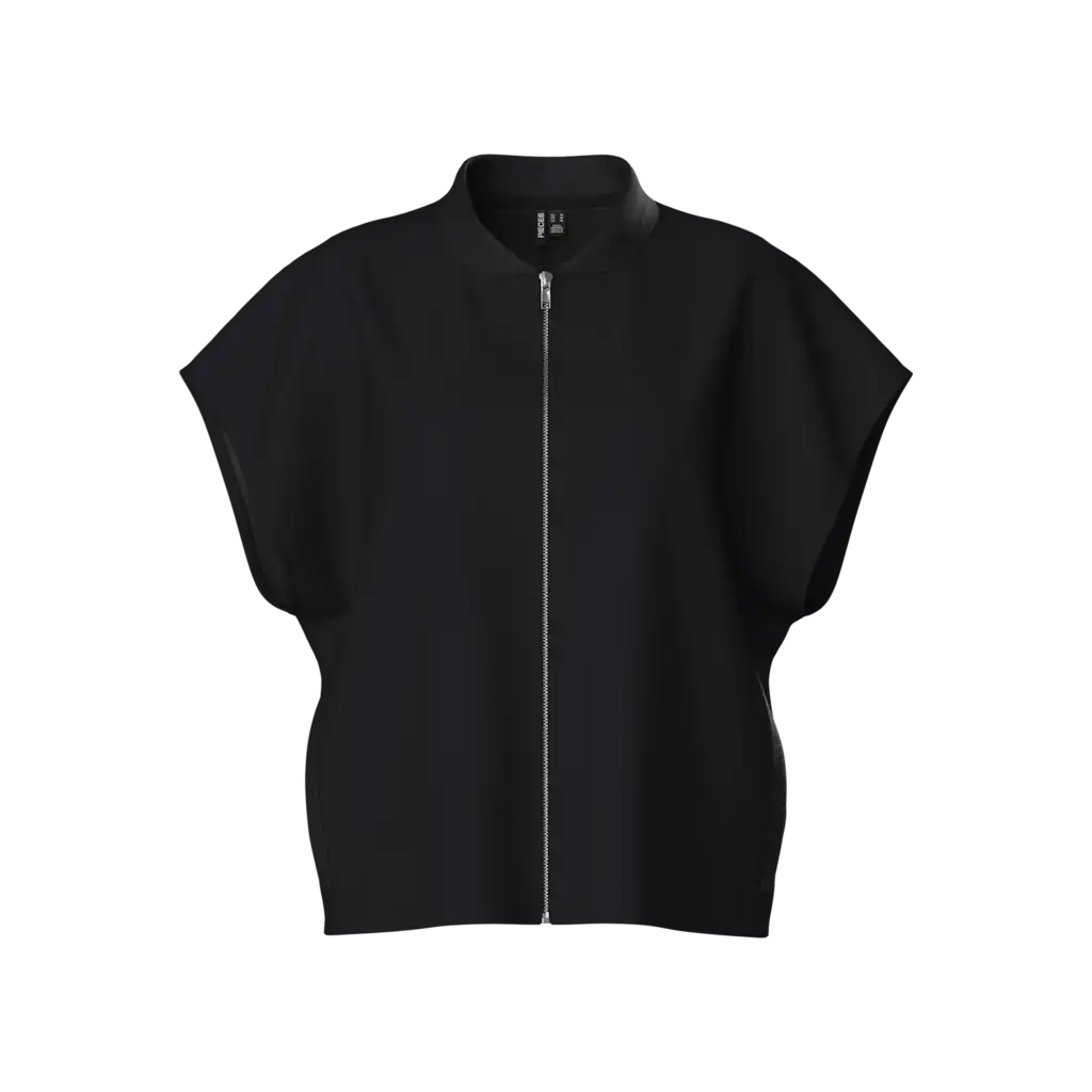 Pieces lounge vest met rits - Zip sweat vest