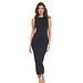Magic corrigerende lange jurk - Bodycon comfort slip dress - Extra lange onderjurk - Zwart