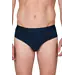 Entex heren slip - Elastisch katoen heren onderbroek - Elastische band - Donkerblauw