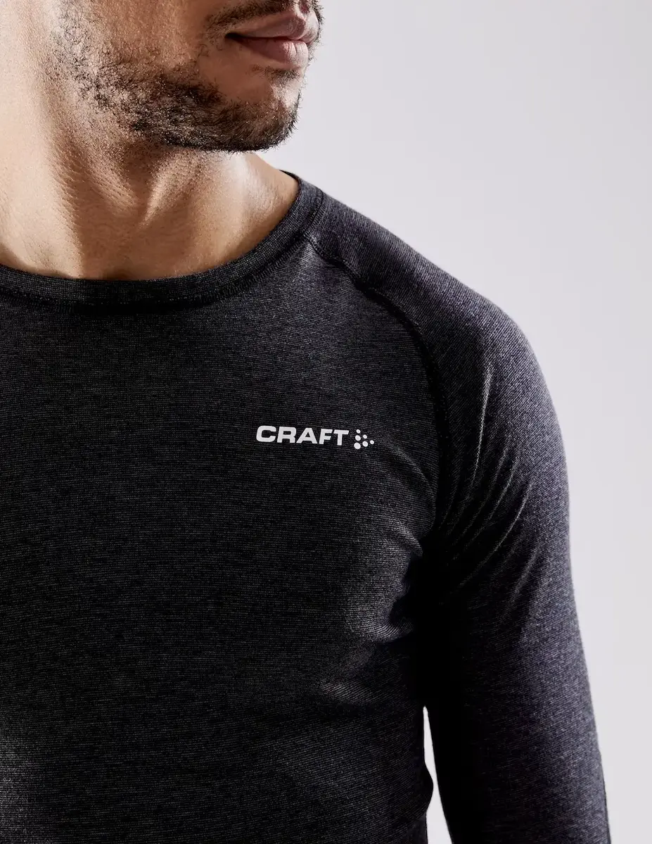 Craft Core Merino Wol - Thermoshirt heren Lange mouw - Ronde hals - Warme baselayer trui Craft Core Merino Wol - Thermoshirt heren Lange mouw - Ronde hals - Warme baselayer trui
