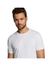 Bamboo Basics 2-pak t-shirt ronde hals - Ruben - Bamboe heren ondershirt korte mouw - Wit - Zwart - Donkerblauw - Huidskleur - Witte t shirts hren