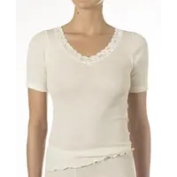 Nina von C dames wollen T-shirt met kant Nina von C dames wollen T-shirt met kant