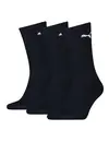 Puma 3-paar Crew sport sokken - Katoenen ademende sportsokken voor dames en heren - Zwart - Grijs - Donkerblauw