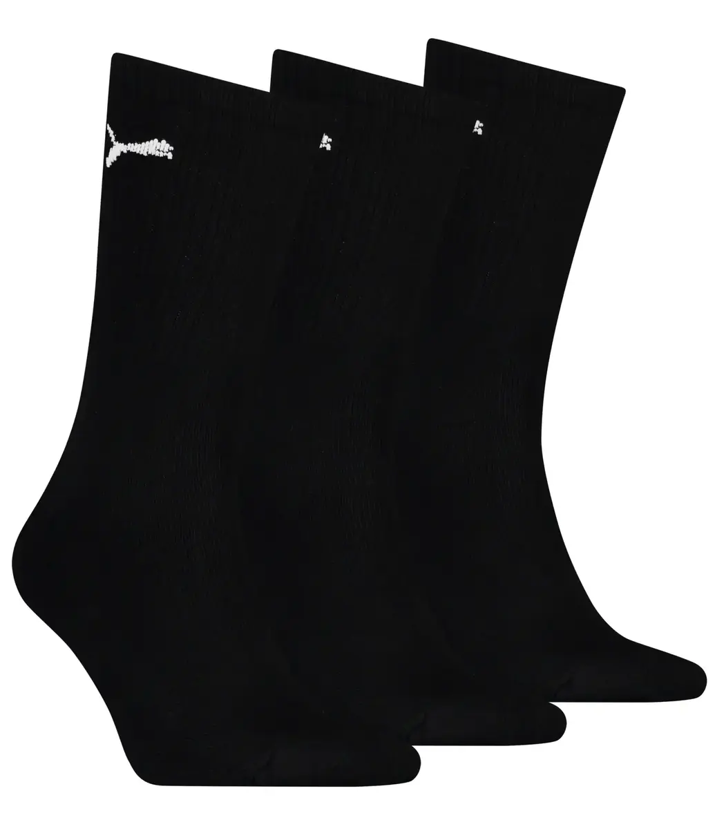 Puma 3-paar Crew sport sokken - Light - Ademende sport sokken dames & heren - Zwart - Wit - Blauw Puma 3-paar Crew sport sokken - Light - Ademende sport sokken dames & heren - Zwart - Wit - Blauw