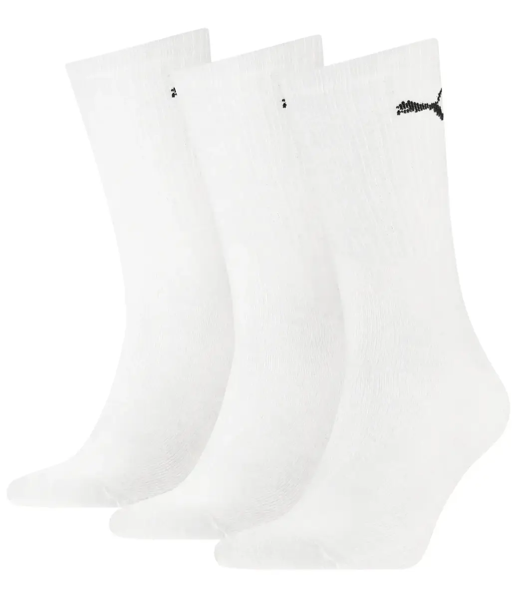 Puma 3-paar Crew sport sokken - Light - Ademende sport sokken dames & heren - Zwart - Wit - Blauw Puma 3-paar Crew sport sokken - Light - Ademende sport sokken dames & heren - Zwart - Wit - Blauw