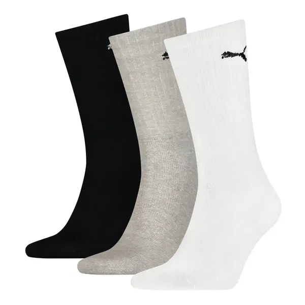 Puma 3-paar Crew sport sokken - Light - Ademende sport sokken dames & heren - Zwart - Wit - Blauw Puma 3-paar Crew sport sokken - Light - Ademende sport sokken dames & heren - Zwart - Wit - Blauw