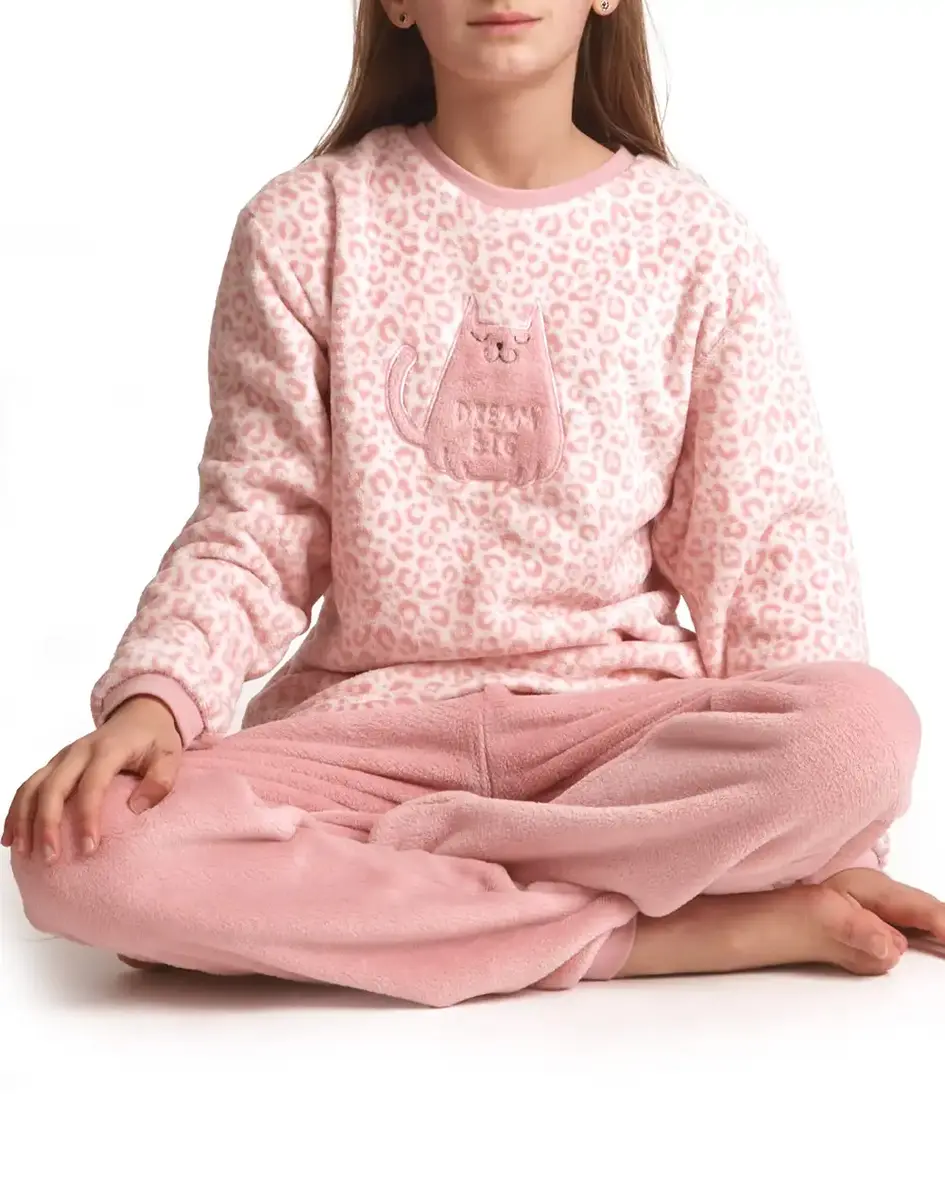 Cocodream fleece meisjes pyjama - Dream Big - maat 128