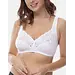 Dorina Bh zonder beugel katoen - kant - Georgina - Kanten bh zonder vulling - Niet voorgevormd - Zachhte brede bandjes - Wit