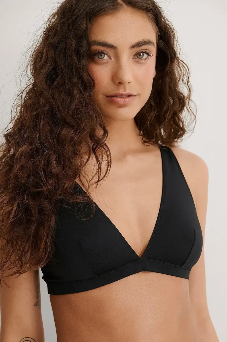 Na-KD dames top - Soft micro top - Zwart