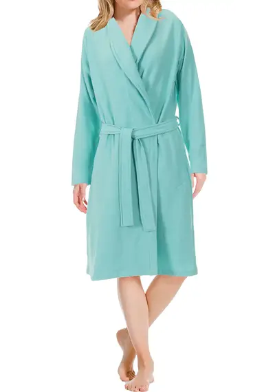 Pastunette - Dames Badjas met bamboe - Aqua Pastunette - Dames Badjas met bamboe - Aqua