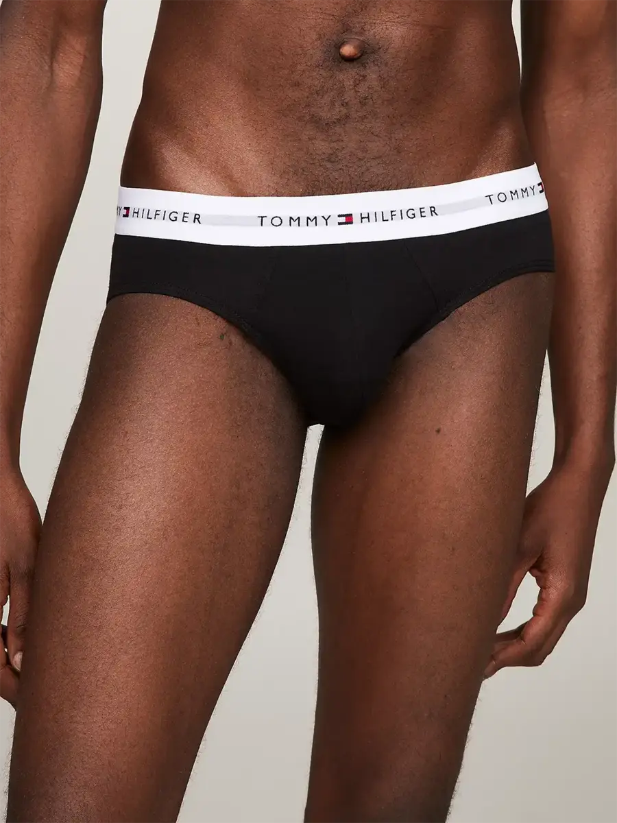 Tommy Hilfiger 5-Pack Heren slips - Black Classic - Klassieke heup onderbroeken mannen - Katoen