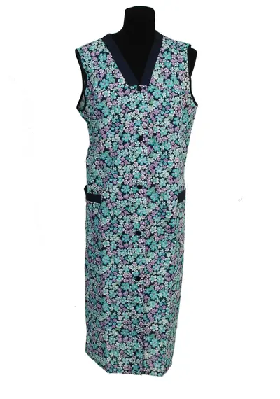 Jasschort - Lila/blauw bloemetje-5 Jasschort - Lila/blauw bloemetje-5