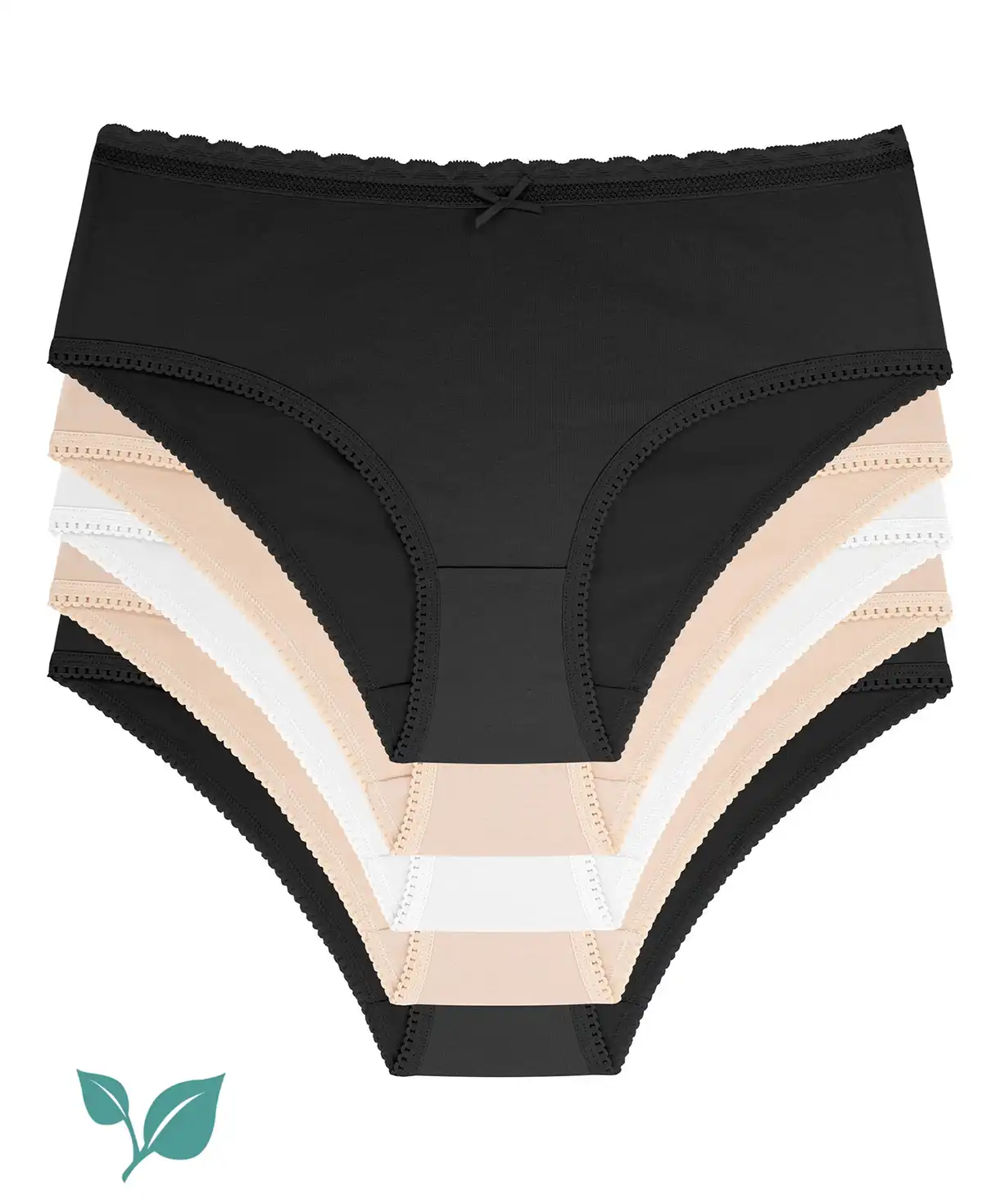 Dorina Dames slip 5-pack Basic Naomi - ondergoed dames - Multipack katoenen vrouwen onderbroeken