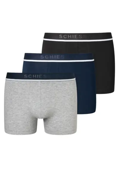 Schiesser 3-pack heren boxershorts 95/5 - Biologisch katoen Schiesser 3-pack heren boxershorts 95/5 - Biologisch katoen
