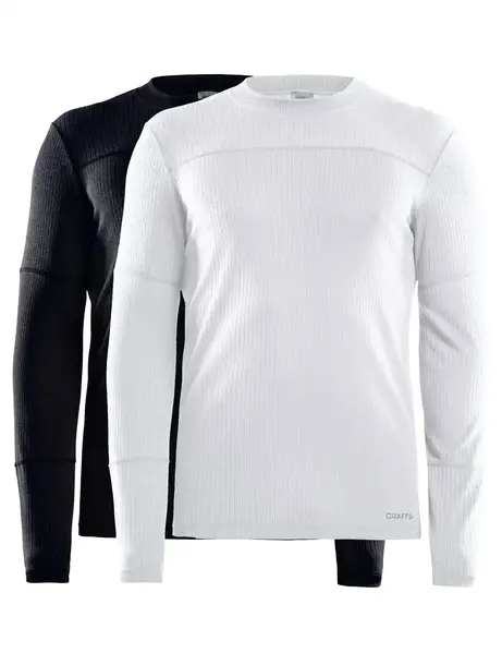 Craft 2-Pack Core - Thermoshirt lange mouw Heren - Ronde hals - Thermo ondergoed heren - Snel drogend Craft 2-Pack Core - Thermoshirt lange mouw Heren - Ronde hals - Thermo ondergoed heren - Snel drogend