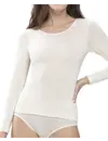 Mey dames thermo shirt Wol - Spencer - Lange mouw - Wollen thermo dames ondershirt ronde hals