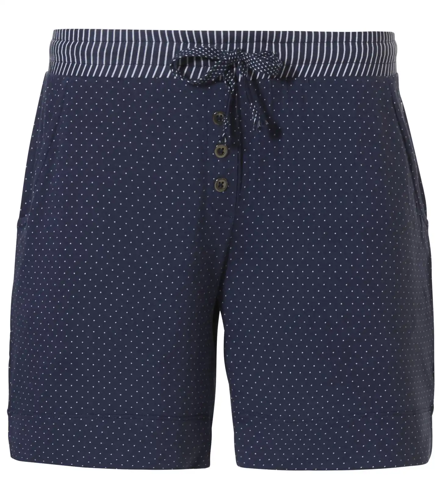 Pastunette korte pyjamabroek dames viscose - Donkerblauw