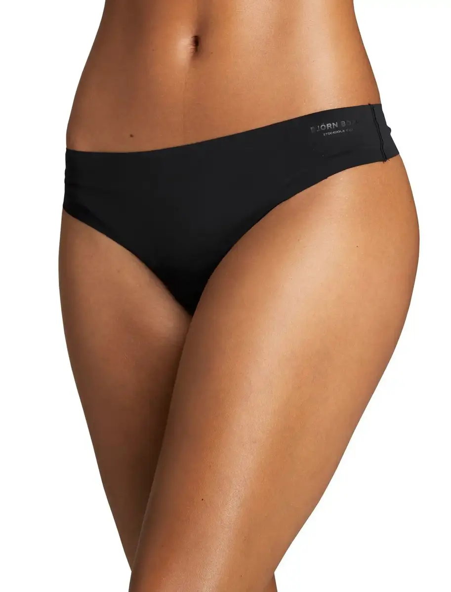 Bjorn borg 3-pack dames strings - Black Beauty - Naadloos dames ondergoed