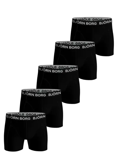Bjorn Borg 5-pack heren boxershort - Black Bjorn Borg 5-pack heren boxershort - Black