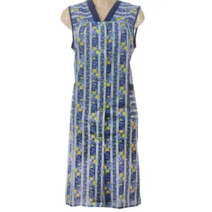 Ma Flodder jasschort blauw/geel bloemetje - 3 Ma Flodder jasschort blauw/geel bloemetje - 3