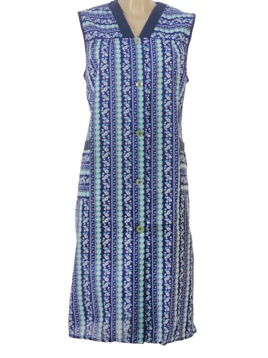 Ma Flodder jasschort Blauw - Bloemetjes print