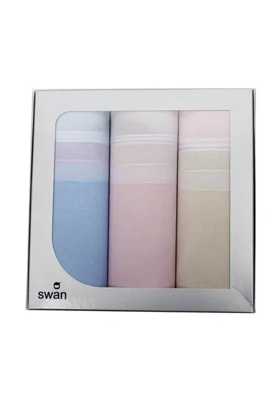 Swan 3-pack - Dames zakdoeken Vintage pastel Swan 3-pack - Dames zakdoeken Vintage pastel