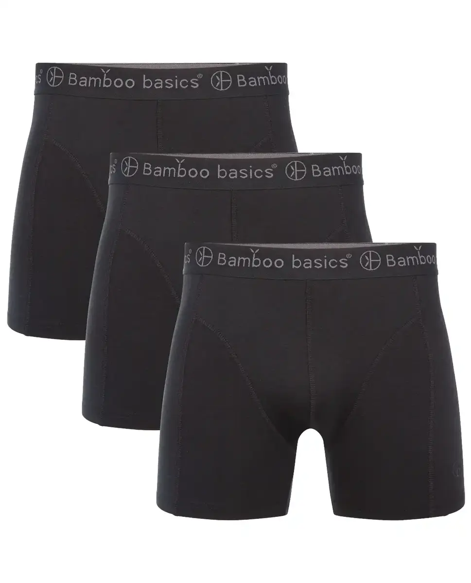 Bamboo Basics 3-pak heren boxershorts - Rico - Bamboe ondergoed heren - Onderbroek lange pijpjes - Huidvriendelijk