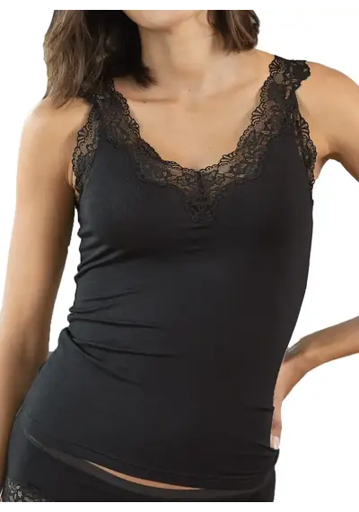 Nina von C dames hemd kant Modal - brede bandjes Nina von C dames hemd kant Modal - brede bandjes