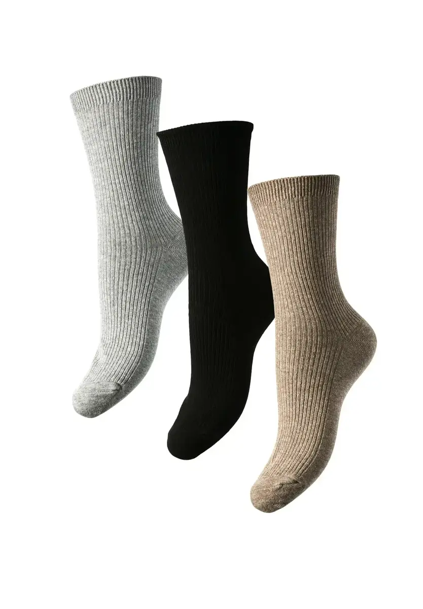 Pieces 3-paar dames sokken - Marta - Katoenen sokken multipack Pieces 3-paar dames sokken - Marta - Katoenen sokken multipack