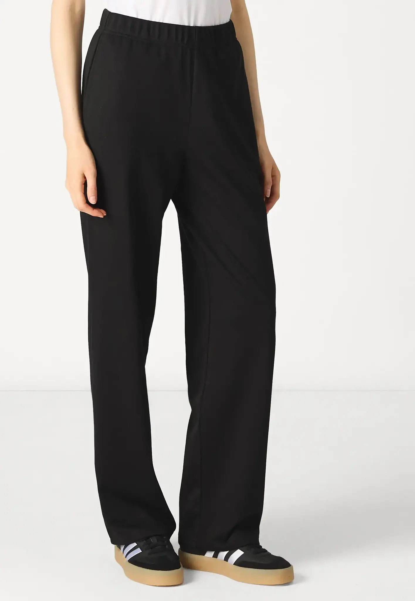 Pieces Summer wide pants dames - Loungewear broek - Katoenen lange pyjamabroek dames