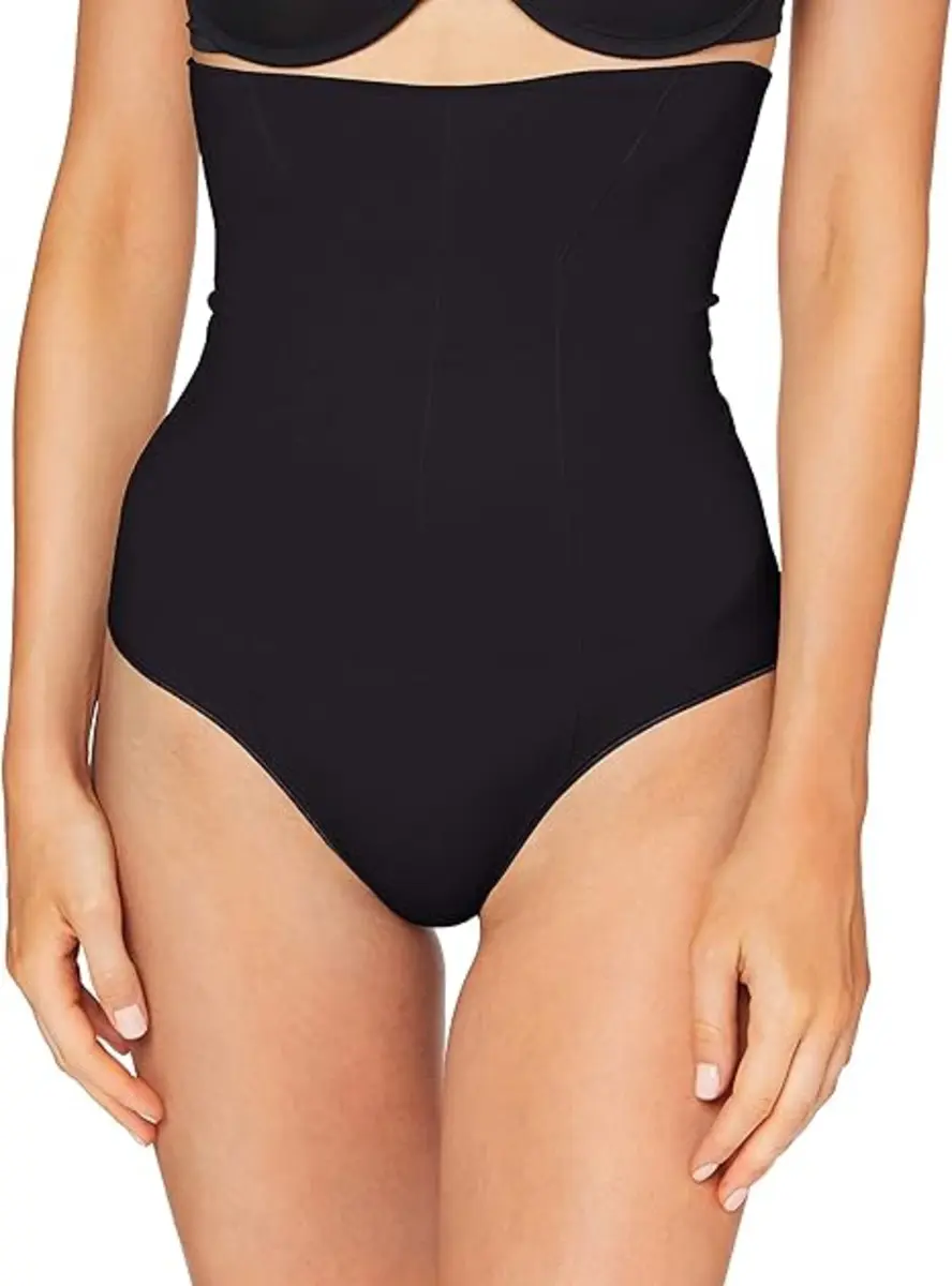 Pieces Corrigerende string dames - Bella - Hoge buik corrigerende shapewear string met antislip - Beste corrigerend ondergoed buik