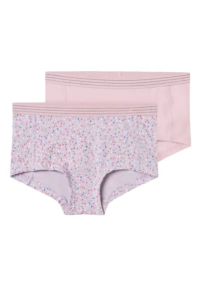 Name it meisjes hipster 2-pak - Lilac Dots Name it meisjes hipster 2-pak - Lilac Dots