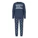 Name it jongens pyjama - ''Goal!'' - Donkerblauwe katoenen kinder pyjama voetbal - Donkerblauw