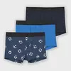 Name-it  3-pak jongens boxershorts  - ''Dark Denim Football''